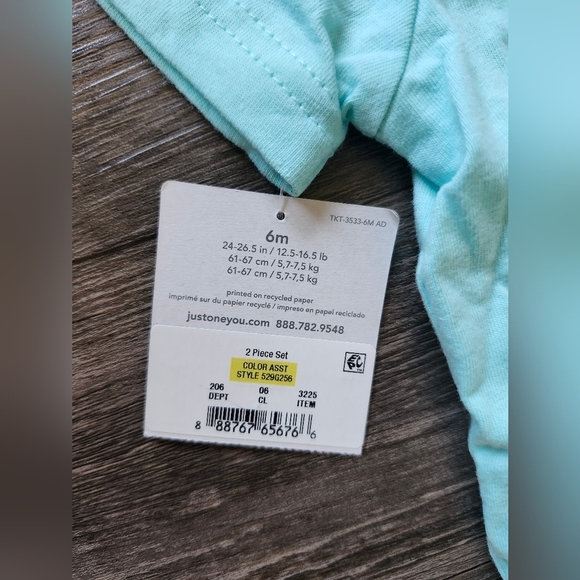 NWT Carter's 6 Month Vehicle 2 Piece Outfit - Picture 3 of 3